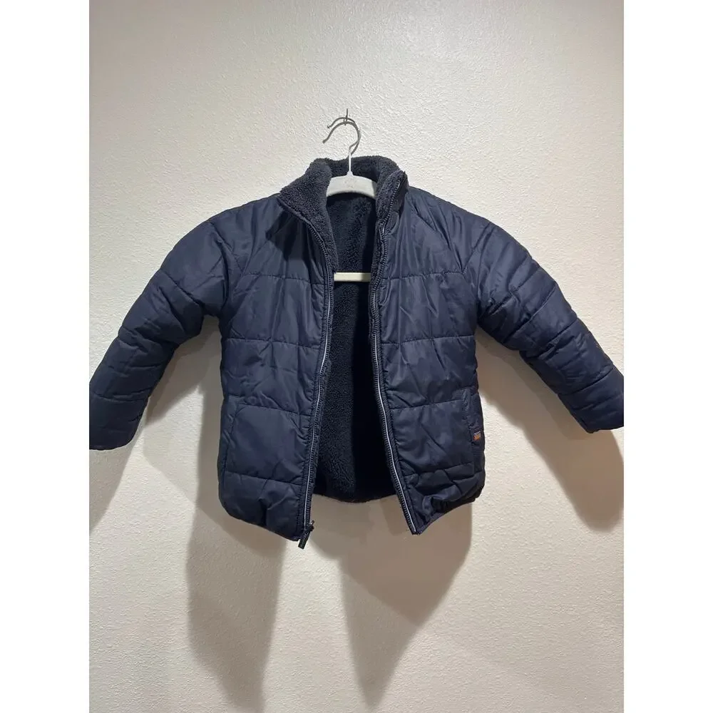 Mayoral Navy Reversible Coat Navy Blue size 5